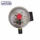 100mm black steel bottom pressure manometer with electric contact