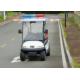 Customized White Utility Golf Cart , Electric Police Car For 4 Person