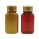 Customizable Color 150ml PET Square Flat Plastic Medicine Bottles with Different Lids