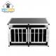 Large Dog Crate Sturdy Cage Car Transport Double Carrier Partition Wall Safe ZX896B1