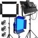 GL-5000C 500W Daylight Dimmable RGB LED Studio Lights Alumilum Bright Film Light