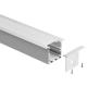 Durable 50*35mm Recessed LED Profile Aluminum Channel With Soft Lighting