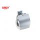 Brass single toilet roll paper holder bathroom high quality chrome color OEM brass base square design