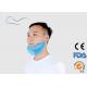 Blue Men ' s Disposable Beard Covers Non Woven Material With Elastic Earloops