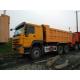 Howo 336 Sinotruck Dump Truck 10 Wheel With High Bumper Yellow Color
