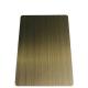 Bronze Brass Red Copper Brushed Etched Stainless Steel Sheets For Indoor Outdoor Wall Decoration