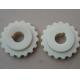 LF440TAB-K472 PA6 sprockets for chains machined drive idlers materials PA6 white color