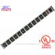IEC 60320 C13 C14 PDU POWER STRIP Smart 12 Outlet Power Strip Bar For Network Cabinet , Multiple Electrical Outlets
