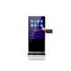 Infrared Touch Type Free Standing Kiosk 65 Inch Size Tempered Glass Material