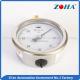 Shock Violently Oil Filled Pressure Gauge With Bourdon Tube Customized Size