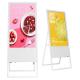 43 Inch 49 Inch Floor Stand Digital Signage Flexible Advertising 220v Foldable Lcd