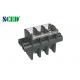Pitch 13mm Electrical Connector Block Black Mounted Panel Screw Terminal