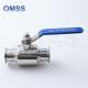 1/2-12 Ball Sanitary Valve Clamped Stainless Steel Ball Npt Valve For Beverage