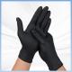 Disposable Black PVC Hand Gloves For Food Handling Latex Free