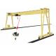 Adjustable mobile single beam gantry crane
