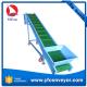 Inclined Cleated Belt Conveyor with Hopper
