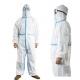 Antivirus Medical Coverall Suit Microporous Breathable PP+PE Membrane Skin Friendly