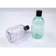 Transparent Purple Empty Cosmetic Bottles 130ml Body Wash With Fold Cap