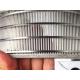 High Rigidity V Shape SUS316 0.2mm Slot Wedge Wire Screen For Gold Ore And Mining