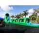 Attractive Commercial Outdoor Giant Long Green Inflatable Water Slide slip and slide For Adult