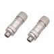 Zinc Alloy Shell Circular Wire Connector M12 8 Pin Male Ethernet Connector Assembly