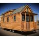 2 Bedrooms Prefabricated Trailer Mobile Light Steel Wooden Tiny House On Wheels