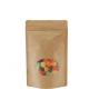 Custom food grade brown kraft aluminum foil zipper bag ,paper bags for packing food