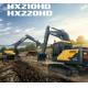 21.5 Ton HX210HD Hyundai Excavator With 6BTAA-5.9 Engine