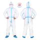 CE PPE EN14605 Type 4 Disposable Coveralls Breathable Hooded Coverall Suit