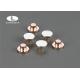 Pure Silver Contacts Electrical Solid Moving Contact Tips , Round Head Copper Rivets