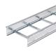 Steel Cable Ladder Tray With Fire Resistance Wall Mounted Installation Silver