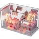 Dollhouse, DIY Lights House, Miniature Set, Romantic Full House, building model