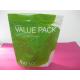 Recycled Laminated Green Stand Up Pouch Bag k for Facial Cream