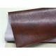 Embossed PVC Synthetic Leather Coffee Twotone Color Folding Resistance