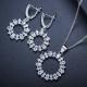 CZ Earrings for Women Crystal Nacklace Jewelry Female Accessories Jewelry Wedding Jewelry Sets