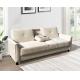 Folding Sofa Bed Queen, Portable Foldable Sofa Bed Easy to Storage, Off White