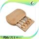 Eco Friendly Bamboo Cheese Board And Knife Set Antimicrobial Non - Flammable