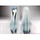 100cm Long Multi Colored Hair Wigs , Silky Straight Wave Colored Synthetic Wigs