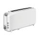 Reheat Function Toasters 4 Slice Long Slot Toaster White For Kitchen