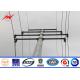 16 M Electrical Steel Tubular Pole With Cross Arm For Distribution Line