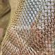 7 Mm Brass Copper Chain Mail Ring Mesh Curtain Welded Type