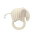 Anti Mite Skin Friendly Wooden Newborn Rattle Teether Organic Colored Cotton Infant Educational Toy