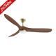 Modern Europe Style Ceiling Fan With Led Light Villa Ac Dc 3 Blade Wooden