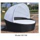 Outdoor rattan wicker daybed with canopy  ---6015