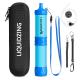 LIQUIDZING Mini Portable Water Filter Straw For Camping ABS Pressure Filtration
