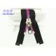 Auto Locking Slider Two Way Open Ended Zip , Novelty 2 Way Separating Zipper