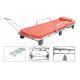 aluminum alloy ambulance stretcher trolley manual emergency stretcher cart for patient transport  With 6 Wheels