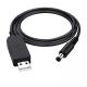 Durable 12V 1A USB Boost Cable Line 5.5x2.1mm For WiFi Router