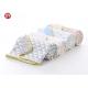 Print Cotton Bamboo Baby Blankets , Double Layer Muslin Blanket With Dot Fleece Backing