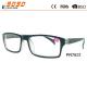 Unisex fashionable reading glasses, made of plastic, plastic hinge,Power rang : 1.00 to 4.00D